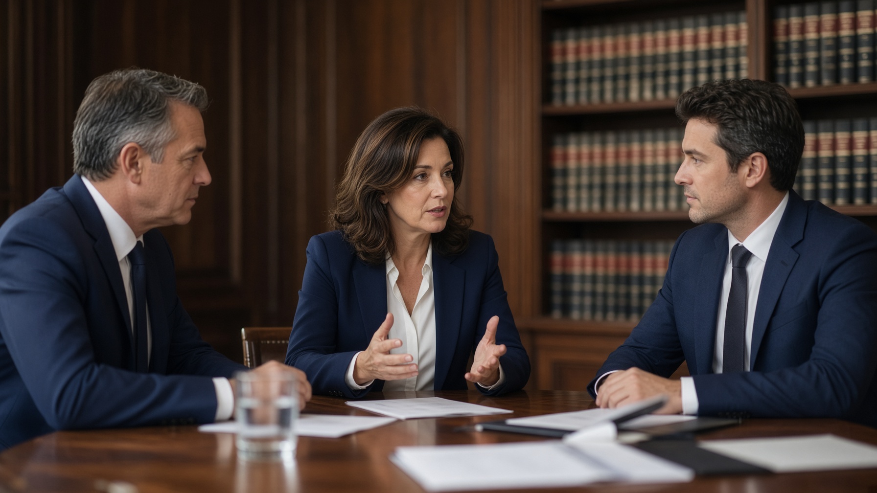 Attorneys in a conference room